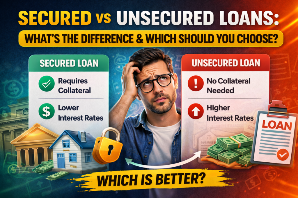 Secured vs Unsecured Loans: What’s the Difference & Which Should You Choose?